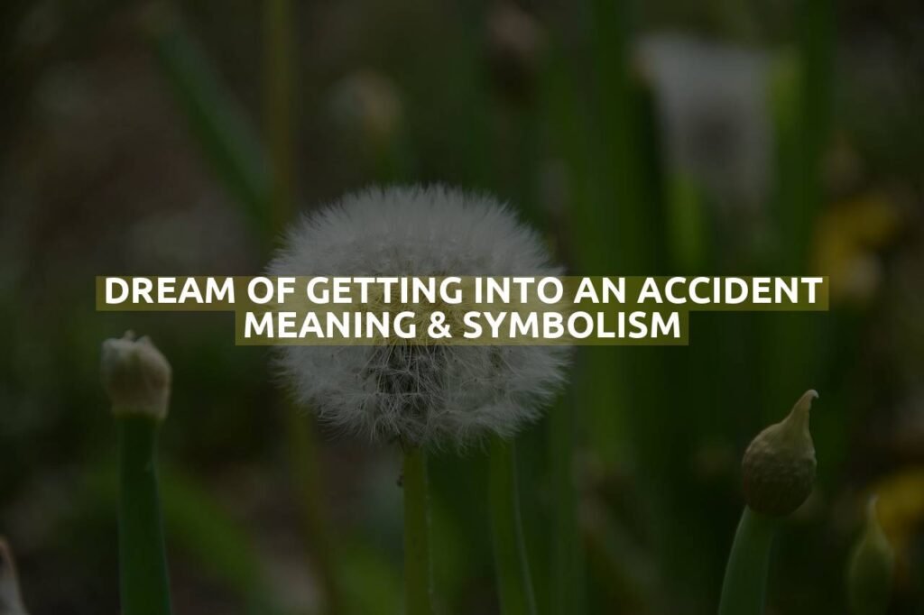 Dream Of Getting Into An Accident Meaning & Symbolism