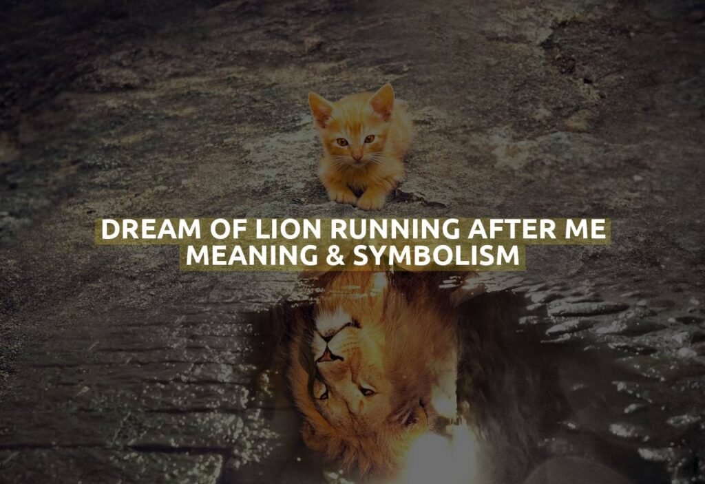 Dream Of Lion Running After Me Meaning & Symbolism