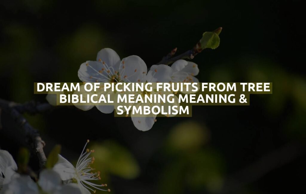 Dream Of Picking Fruits From Tree Biblical Meaning Meaning & Symbolism