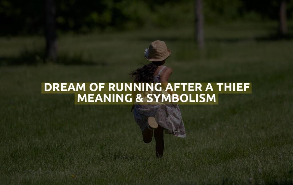 Dream Of Running After A Thief Meaning & Symbolism