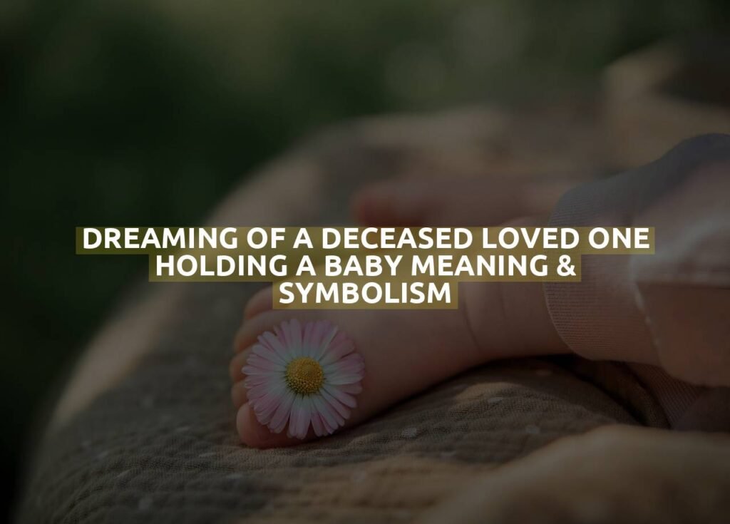 Dreaming Of A Deceased Loved One Holding A Baby Meaning & Symbolism