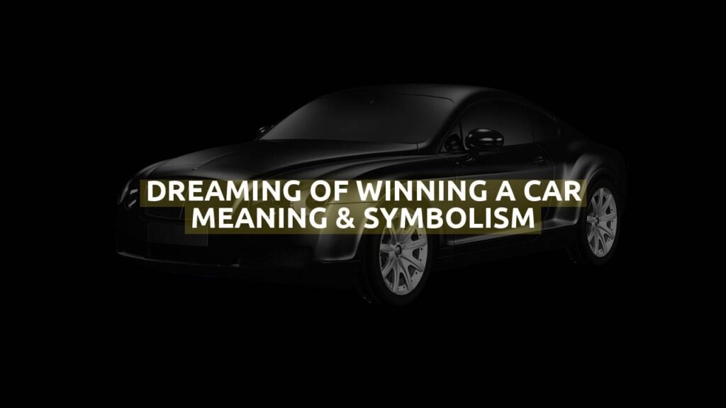 Dreaming Of Winning A Car Meaning & Symbolism