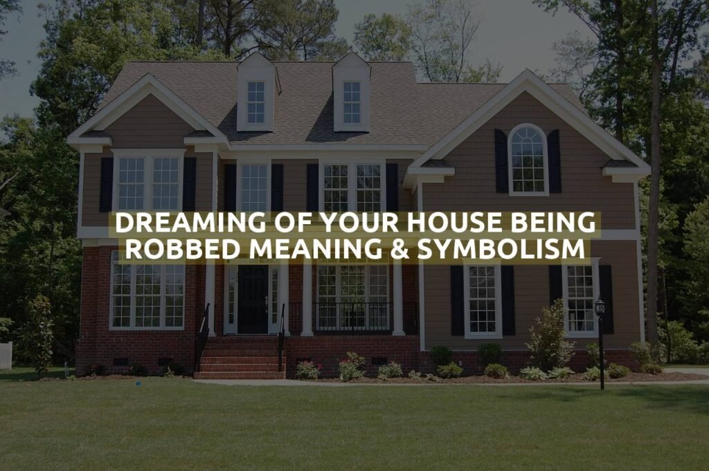 Dreaming Of Your House Being Robbed Meaning & Symbolism