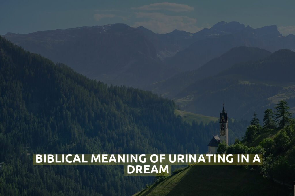 Biblical Meaning Of Urinating In A Dream